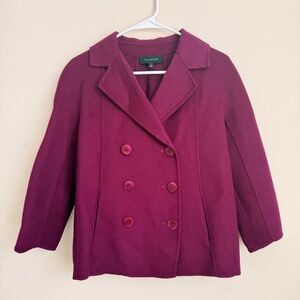 Talbots Women's Plum Peacoat